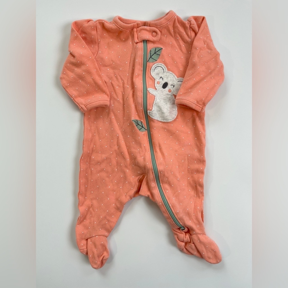 Carter's Peach Koala Footie